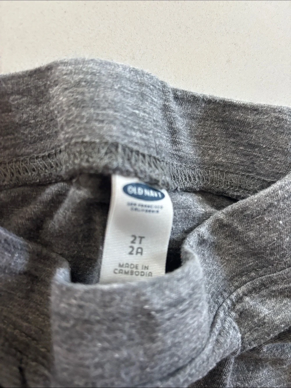Old Navy Boys 2T Heather Gray Pull-On Leggings and Shark Navy Polo Shirt Outfit